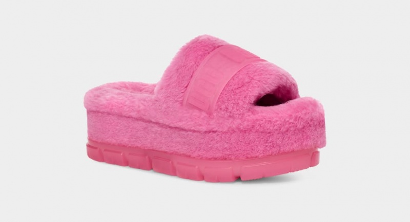 Ugg Fluffita Clear Badtofflor Tofflor Dam Rosa | Sverige-93168