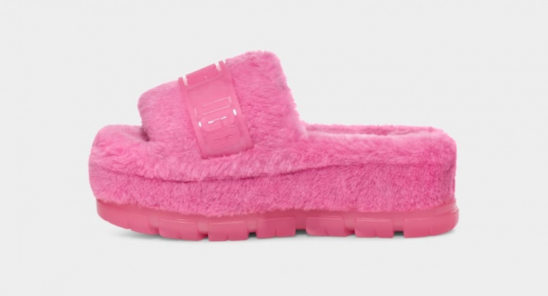 Ugg Fluffita Clear Badtofflor Tofflor Dam Rosa | Sverige-93168