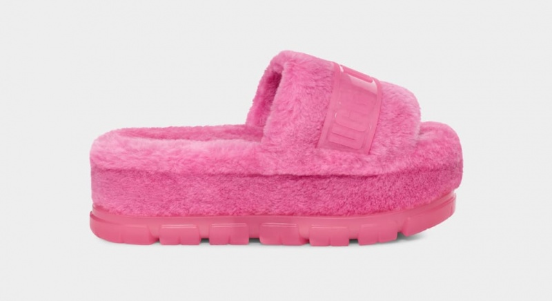 Ugg Fluffita Clear Badtofflor Tofflor Dam Rosa | Sverige-93168