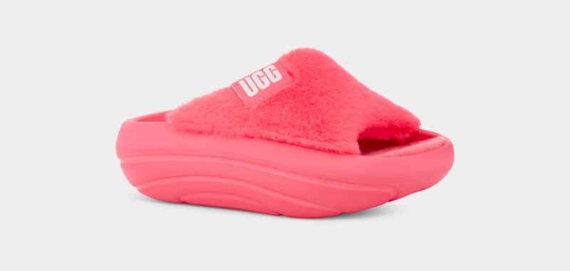 Ugg FoamO UGGPlush Badtofflor Sandaler Dam Korall | Sverige-94127