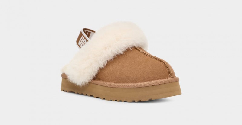 Ugg Funkette Tofflor Barn Bruna | Sverige-95061