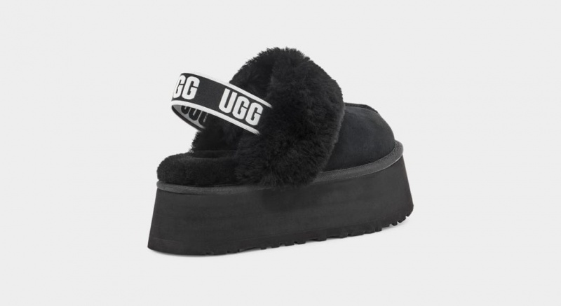 Ugg Funkette Tofflor Dam Svarta | Sverige-10647