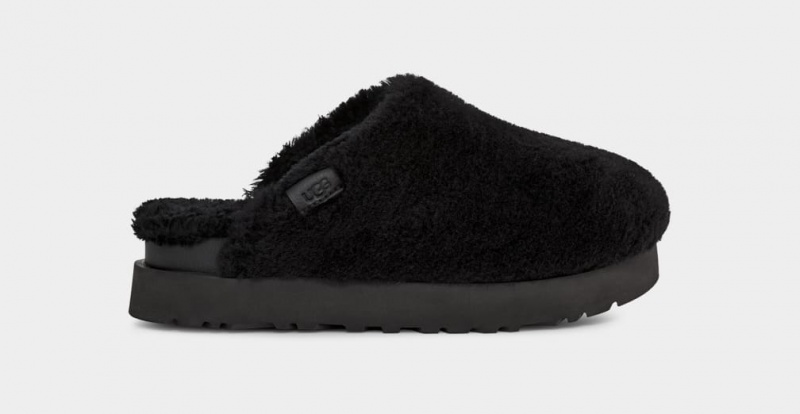 Ugg Fuzz Sugar Badtofflor Tofflor Dam Svarta | Sverige-70259