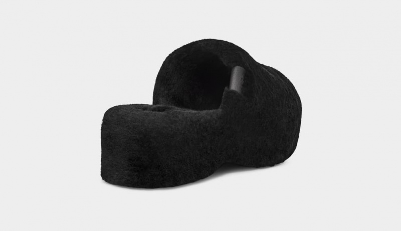 Ugg Fuzz Sugar Clog Tofflor Dam Svarta | Sverige-18543