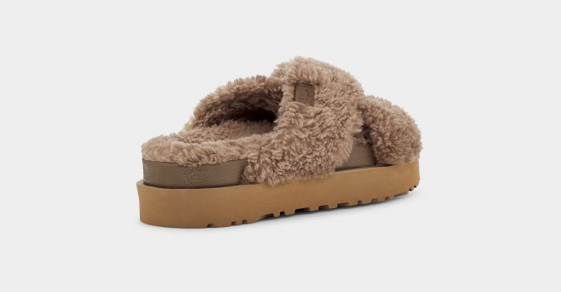 Ugg Fuzz Sugar Cross Badtofflor Tofflor Dam Bruna | Sverige-64759