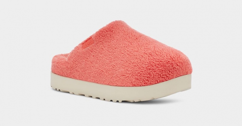 Ugg Fuzz Sugar Terry Badtofflor Tofflor Dam Korall | Sverige-83192