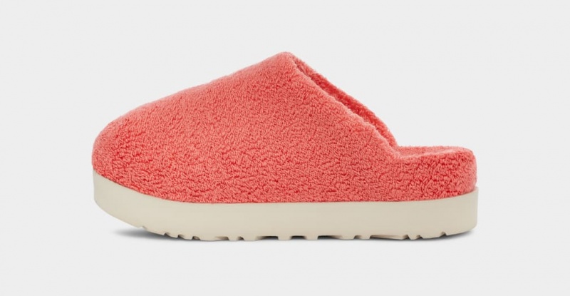 Ugg Fuzz Sugar Terry Badtofflor Tofflor Dam Korall | Sverige-83192