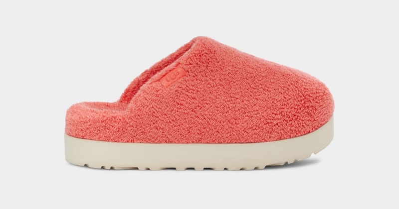 Ugg Fuzz Sugar Terry Badtofflor Tofflor Dam Korall | Sverige-83192