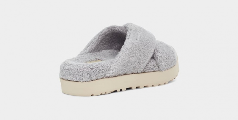 Ugg Fuzz Sugar Terry Cross Badtofflor Tofflor Dam Grå | Sverige-98542