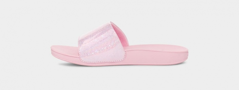 Ugg Glitter Badtofflor Tofflor Barn Lila Vita | Sverige-78320