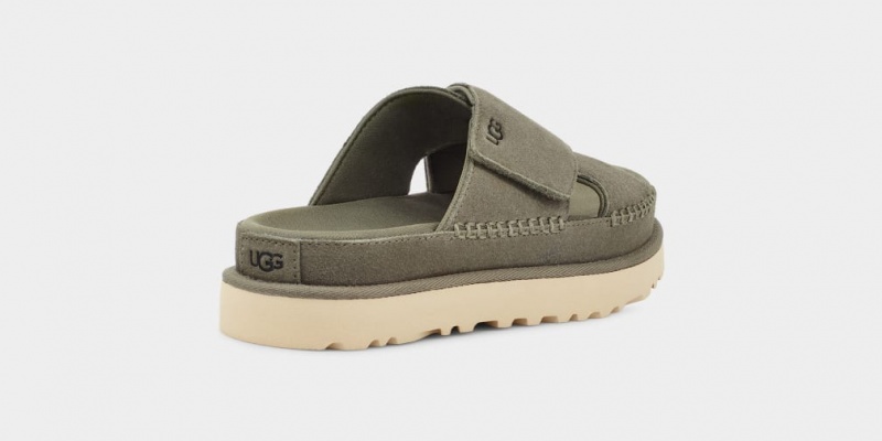 Ugg Goldenstar Cross Badtofflor Sandaler Dam Gröna | Sverige-91840