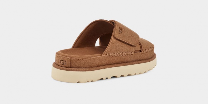 Ugg Goldenstar Cross Badtofflor Sandaler Dam Bruna | Sverige-18074