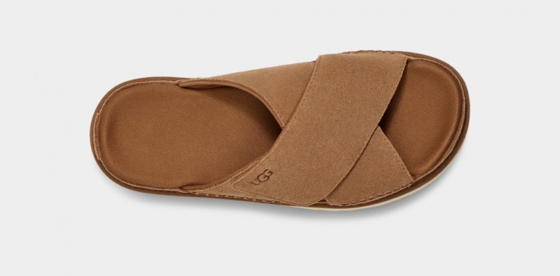 Ugg Goldenstar Cross Badtofflor Sandaler Dam Bruna | Sverige-18074