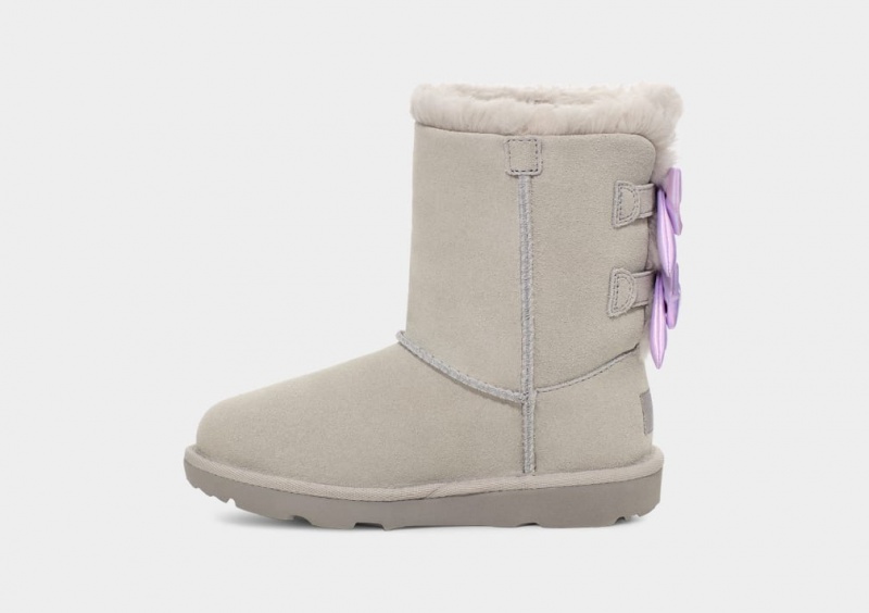 Ugg K Bailey Bow Iridescent Stövlar Barn Grå | Sverige-41672