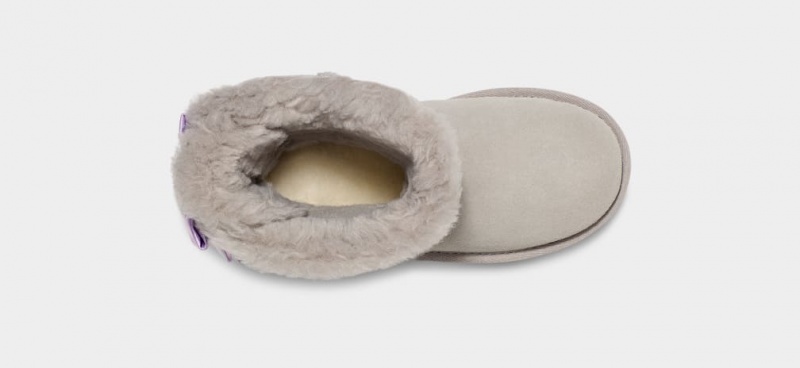 Ugg K Bailey Bow Iridescent Stövlar Barn Grå | Sverige-41672