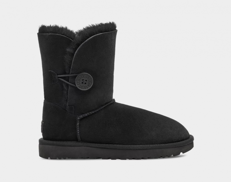 Ugg Korta Bailey Button II Stövlar Dam Svarta | Sverige-61032