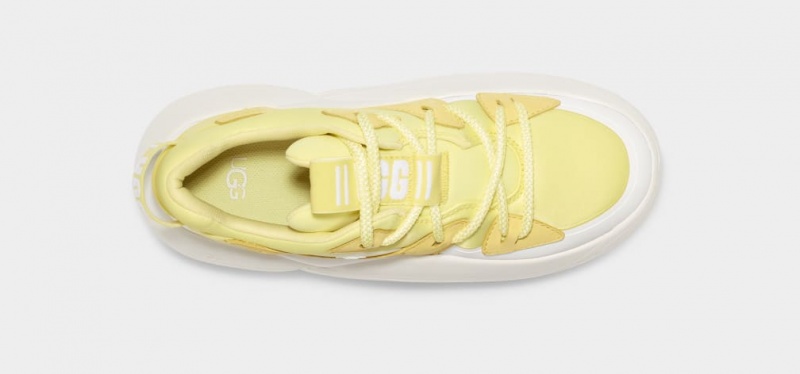 Ugg LA Cloud Spets Sneakers Dam Citron Ljusgröna | Sverige-41628