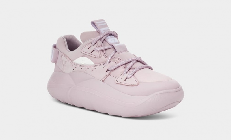 Ugg LA Cloud Spets Sneakers Dam Rosa Grå | Sverige-72314