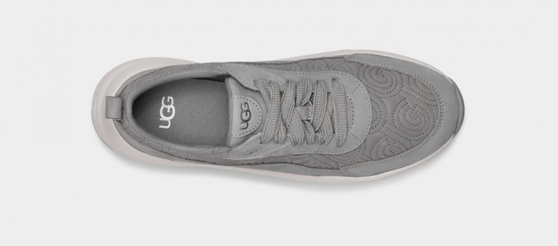 Ugg LA Glide Logo Stitch Sneakers Dam Grå | Sverige-65810