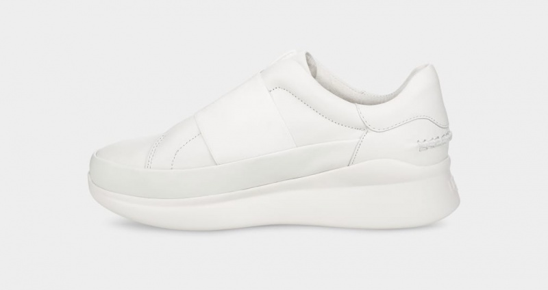 Ugg Libu Läder Sneakers Dam Vita | Sverige-54739