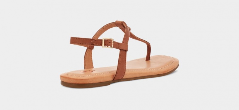 Ugg Madeena Läder Flip Flop Sandaler Dam Bruna | Sverige-42719