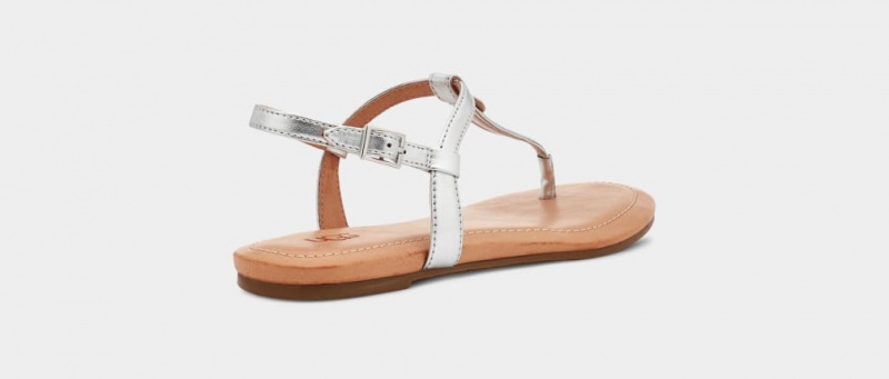 Ugg Madeena Metallic Flip Flop Sandaler Dam Silver Metal | Sverige-13045