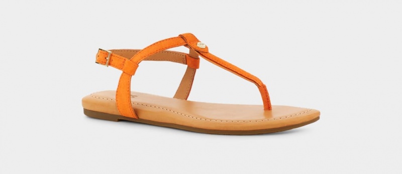 Ugg Madeena Mocka Flip Flop Sandaler Dam Orange | Sverige-89172