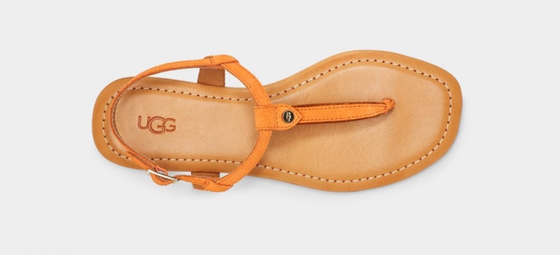 Ugg Madeena Mocka Flip Flop Sandaler Dam Orange | Sverige-89172