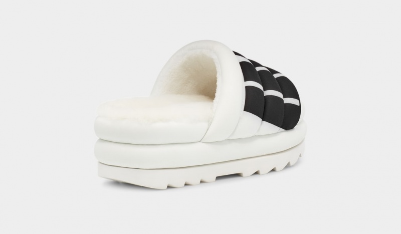 Ugg Maxi Badtofflor Logo Sandaler Dam Vita | Sverige-32169