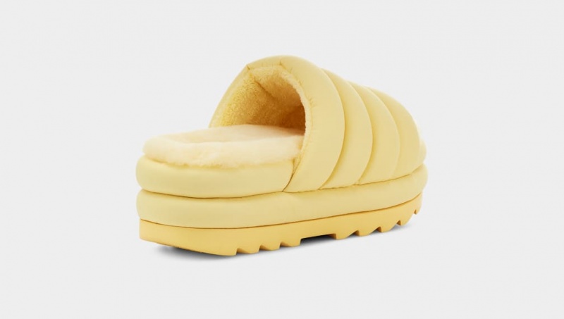 Ugg Maxi Badtofflor Sandaler Dam Gula | Sverige-85613