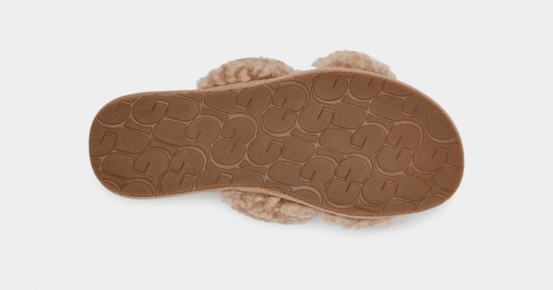 Ugg Maxi Curly Scuffetta Tofflor Dam Bruna | Sverige-28954