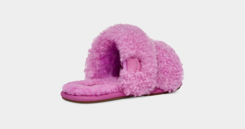 Ugg Maxi Curly Scuffetta Tofflor Dam Lila | Sverige-81746