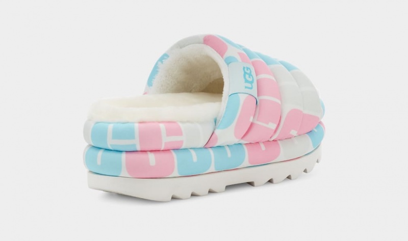 Ugg Maxi Pride Badtofflor Sandaler Dam Blå Rosa | Sverige-75614