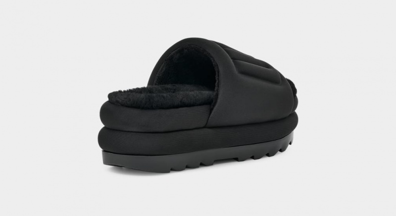 Ugg Maxi Tryck Badtofflor Sandaler Dam Svarta Svarta | Sverige-97624