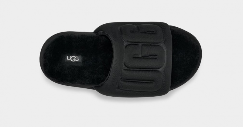 Ugg Maxi Tryck Badtofflor Sandaler Dam Svarta Svarta | Sverige-97624