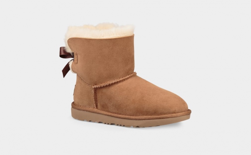 Ugg Mini Bailey Bow II Stövlar Barn Bruna | Sverige-08594