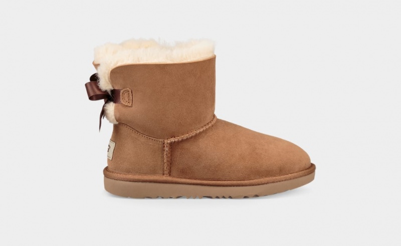 Ugg Mini Bailey Bow II Stövlar Barn Bruna | Sverige-08594