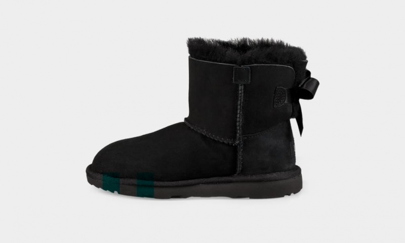 Ugg Mini Bailey Bow II Stövlar Barn Svarta | Sverige-67123