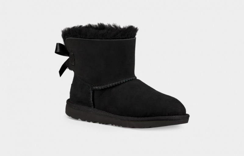 Ugg Mini Bailey Bow II Stövlar Barn Svarta | Sverige-67123