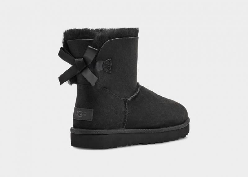 Ugg Mini Bailey Bow II Stövlar Dam Svarta | Sverige-80265