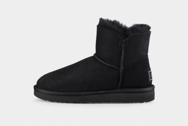 Ugg Mini Bailey Button Bling Stövlar Dam Svarta | Sverige-98062