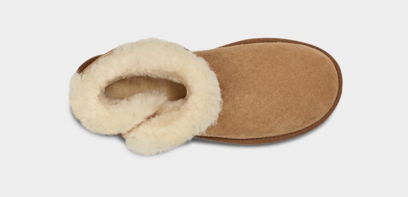 Ugg Mini Bailey Button II Stövlar Dam Bruna | Sverige-25098