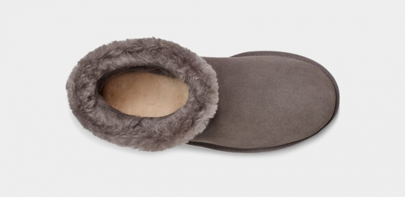 Ugg Mini Bailey Button Pearl Gem Stövlar Dam Grå | Sverige-95137