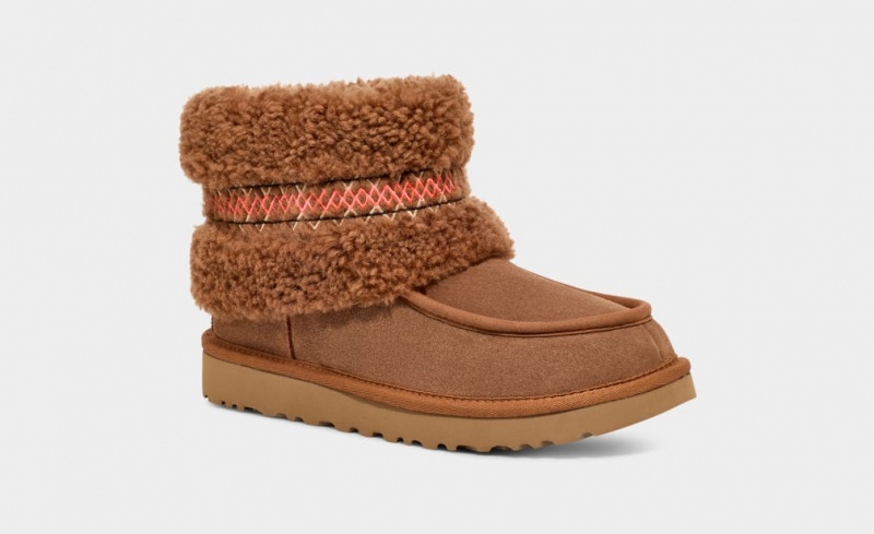 Ugg Mini UGG Braid Stövlar Dam Bruna | Sverige-97284