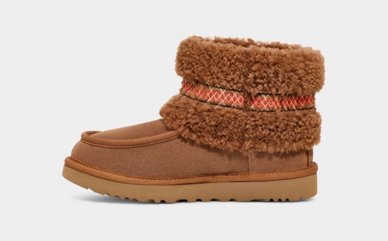 Ugg Mini UGG Braid Stövlar Dam Bruna | Sverige-97284