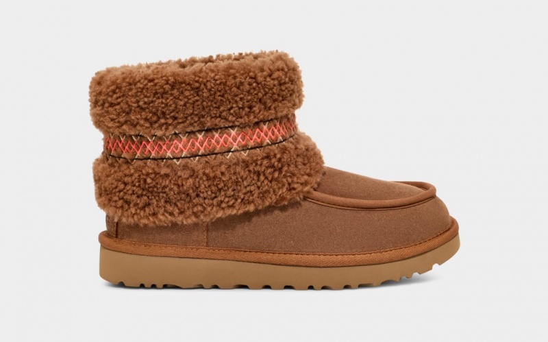 Ugg Mini UGG Braid Stövlar Dam Bruna | Sverige-97284