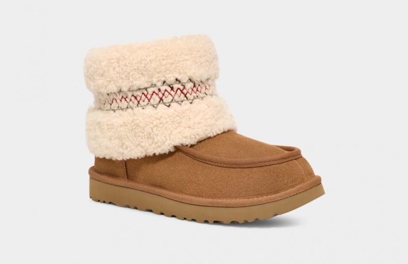 Ugg Mini UGG Braid Stövlar Dam Bruna | Sverige-81597