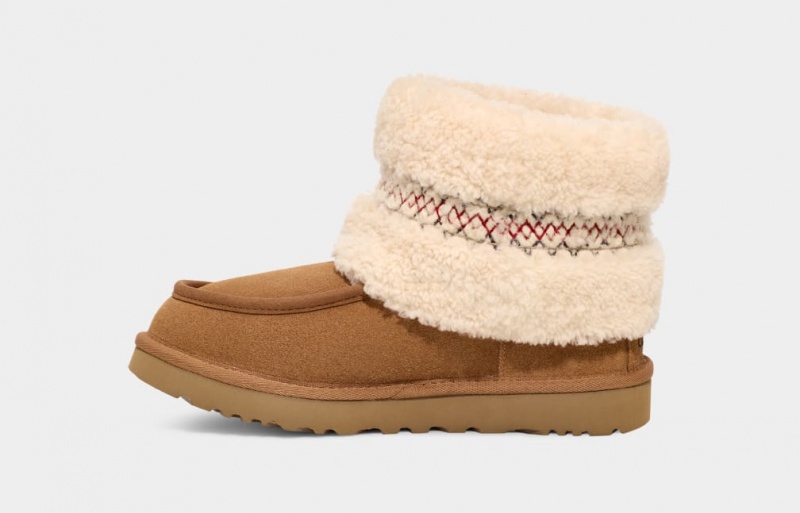 Ugg Mini UGG Braid Stövlar Dam Bruna | Sverige-81597