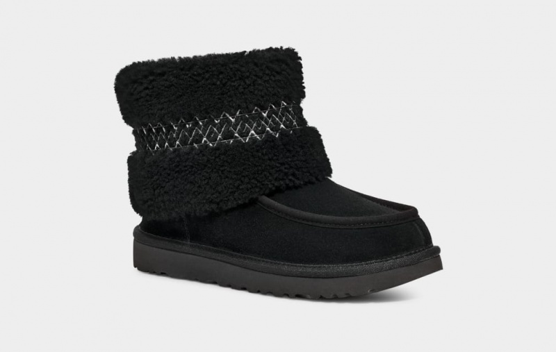 Ugg Mini UGG Braid Stövlar Dam Svarta | Sverige-25934