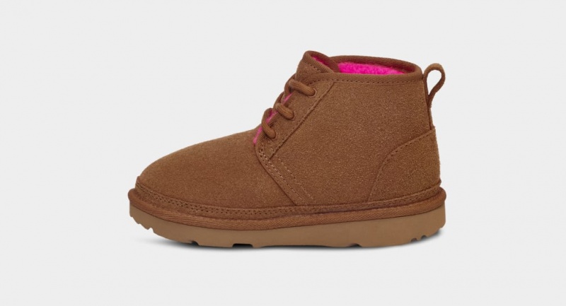 Ugg Neumel Broken Logo Stövlar Barn Bruna Rosa | Sverige-87654